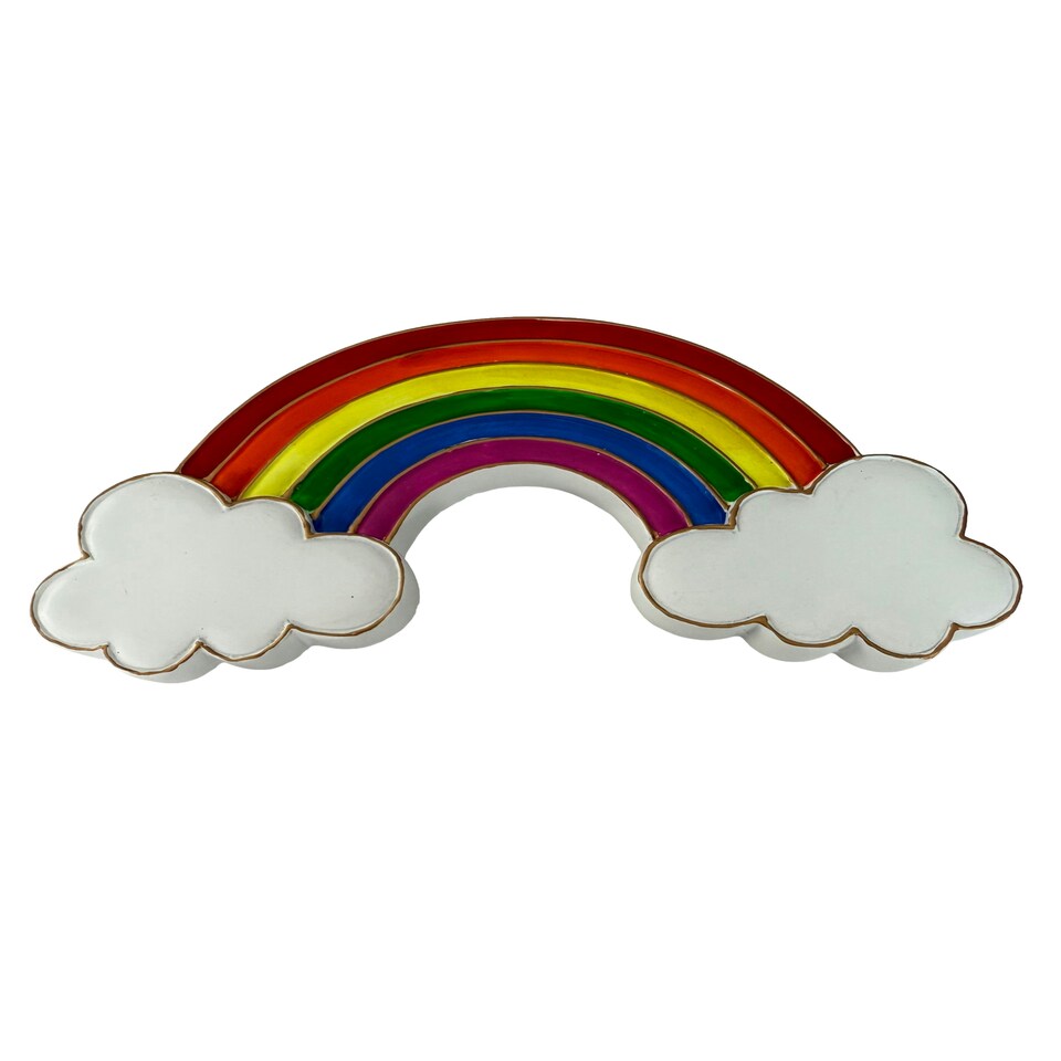 image 1 of Hand-Painted Rainbow Wall Art & Trinket - Symbol of Hope, Acceptance & Equality - Perfect Gift for Pride, Holi, & Diwali