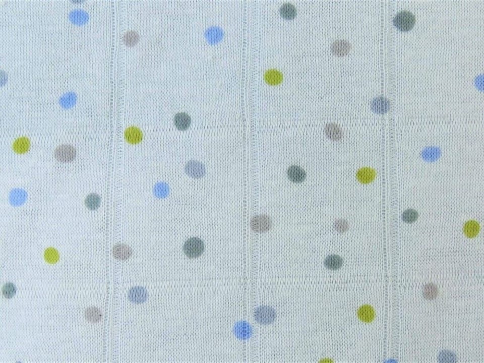 Blue Quilted Textured Stretch Knit Fabric for Dressmaking, 160cm / 62" Wide - per metre