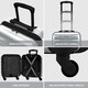 image 7 of Flight Knight Suitcase Sets 3 Piece, Large Suitcase, Extra Large Suitcase, easyJet Cabin Bag 45x36x20cm Underseat Carry On, 100+ Airlines Approved - BA, Ryanair | Cream | Champagne | Large