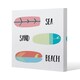 image 1 of Sea, Sand, Surf, Beach (Canvas Print) 46 x 46 x 4cm