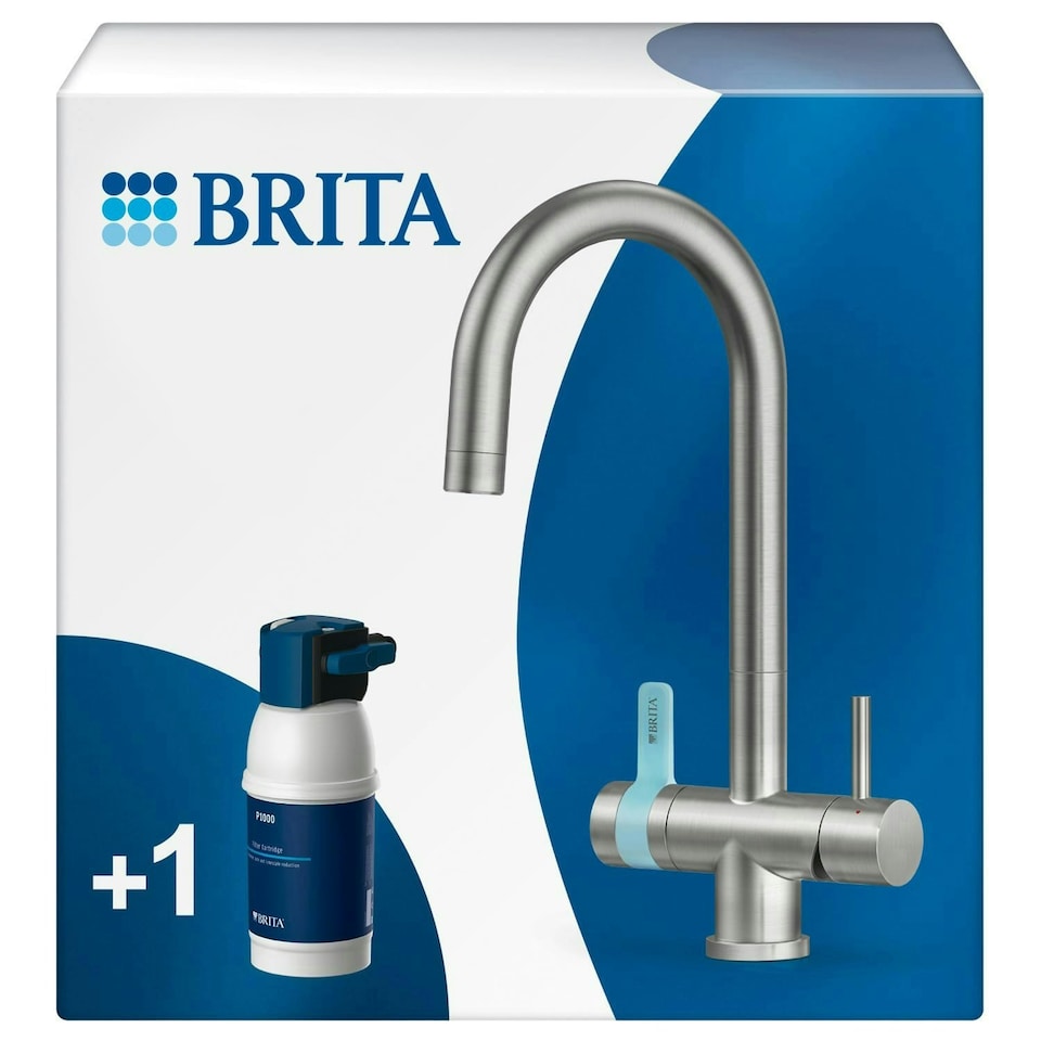 image 1 of BRITA mypure P1 Water Filter Kitchen Tap - Round - Includes 1x BRITA P1000 Cartridge