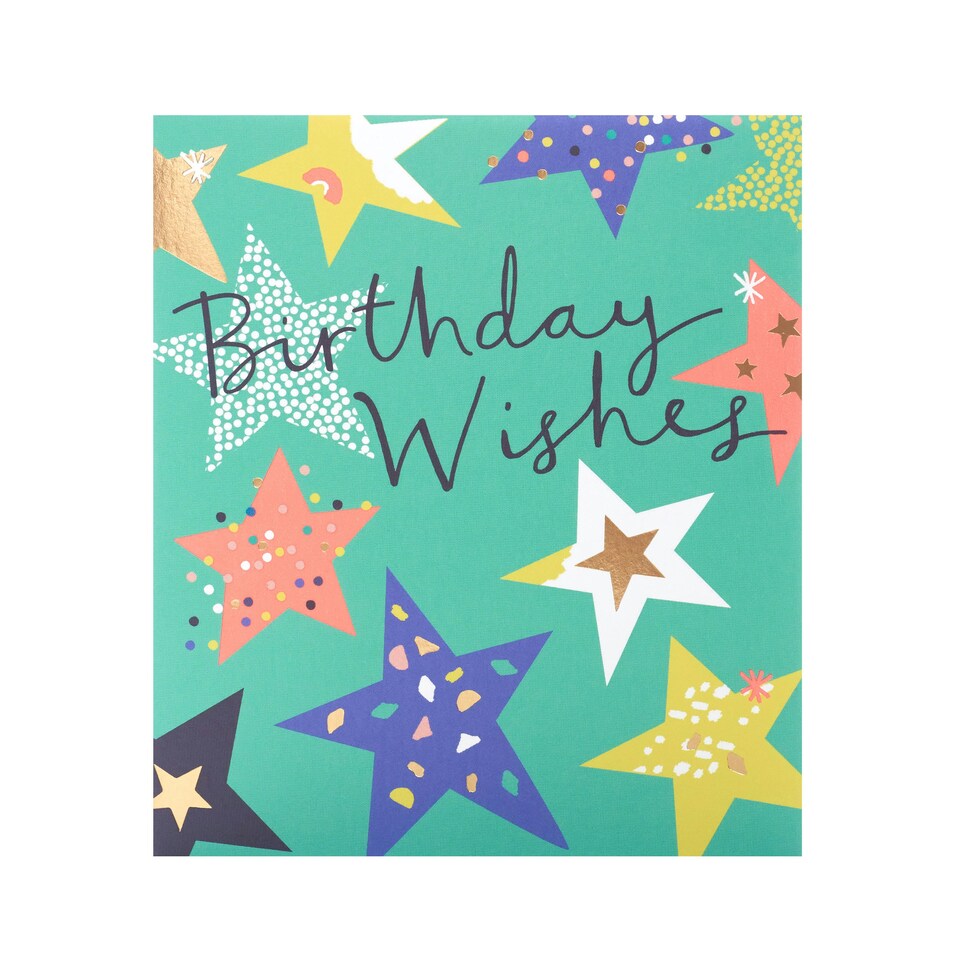 image 1 of Birthday Card - Bold & Bright Stars