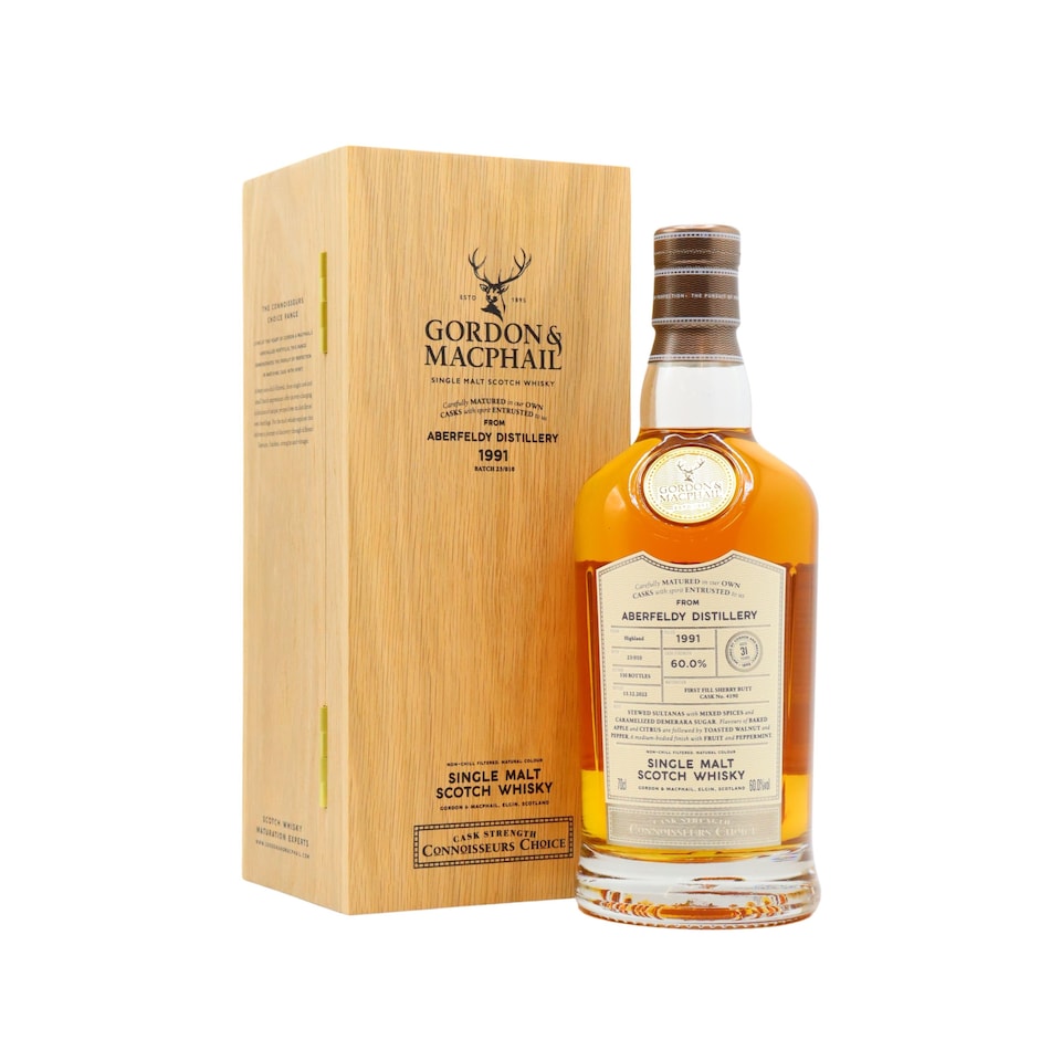 image 1 of Aberfeldy - Connoisseurs Choice Single Cask No. 4190 1991 31 year old Whisky | Multi | Dark Gold | Aberfeldy - Connoisseurs Choice Single Cask #4190 - 1991 31 year old Whisky 70cl 60% ABV | 1