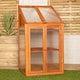 image 3 of Samuel Alexander Wooden Mini Greenhouse Cold Frame - Small Greenhouse H120 x W69 x D49cm