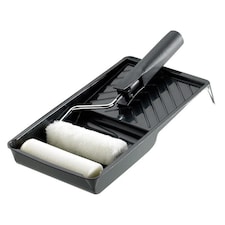 Stanley Hand Tools Mini Roller Emulsion & Gloss Kit 100mm (4in) - Multi Colour - 100 mm (4in)