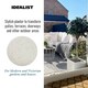 image 6 of Square Box Grey Marble Light Concrete Garden Planter H40 L40 W40 cm, 65 ltrs Cap.
