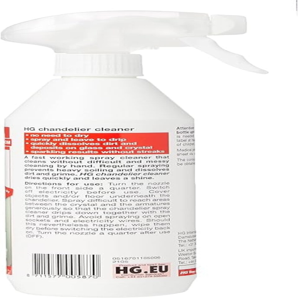 image 1 of HG Chandelier Cleaner Spray, 500ml