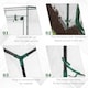 image 4 of Outsunny 100 x 50 x 150cm Greenhouse w/ Zipper Roll-up Door Outdoor