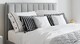 image 3 of 4ft6 Double Ottoman, Grey Velvet Fabric Upholstered,Lift Up,Storage, Pleated Bed Frame