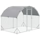 image 1 of PawHut Walk-In Chicken Run Galvanised Chicken Coop w/ Cover 5.7 x 2.8 x 2m