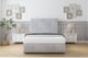 image 1 of Sloomy Lisbon Silver Naples Divan Bed With Mattress 2 Drawers Right Side With 26" Strutted Headboard & 12" Matching Footboard 6' Super King | Silver | Silver | Super King | 1