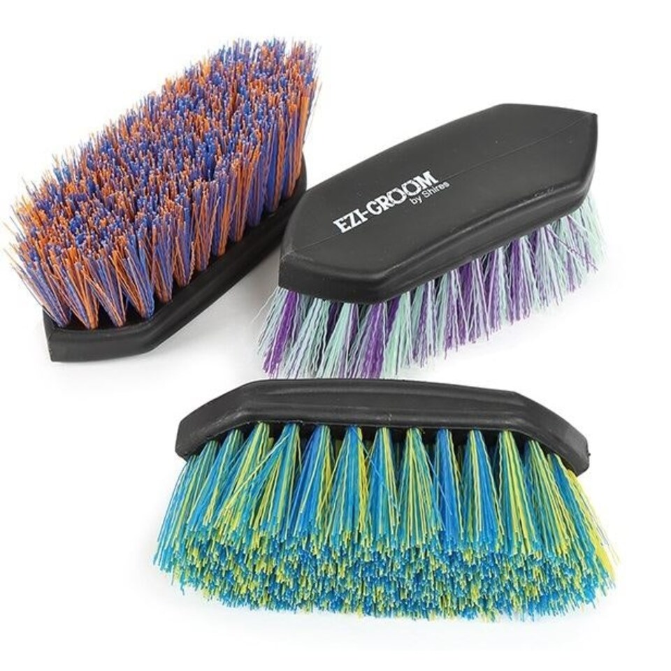 image 1 of Shires Ezi Groom Shape Up Dandy Brush Large Blue | Colour: Orange/Blue
Size: One Size