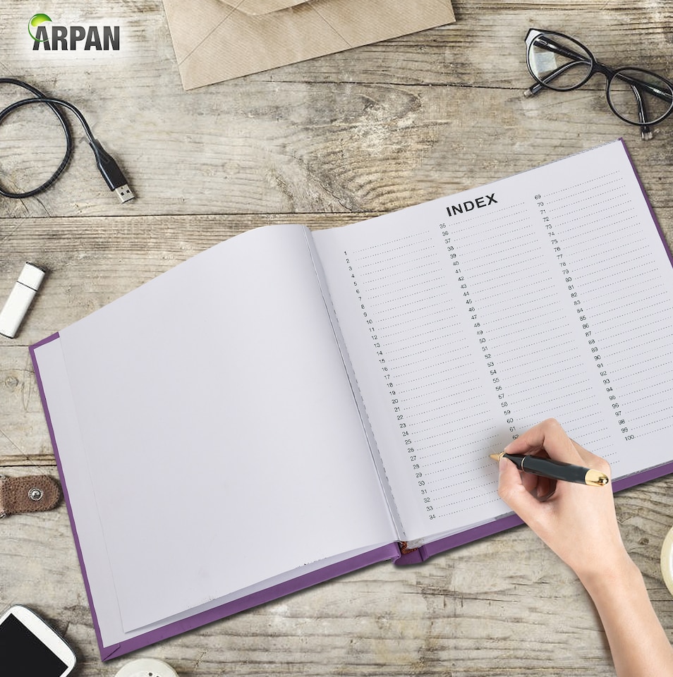 image 1 of ARPAN Slip In Case Book-Bound Memo Photo Album – Holds 200 Photos 6" x 4" (10x15cm) – Hardcover Memory Album with Writing Space for Family, Wedding & Travel Pictures