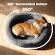 image 5 of Skylos Orthopedic Plush Dog Bed Soft Washable Pet Bed Grey Cosy Cushion XL Size | Grey | XL | XL