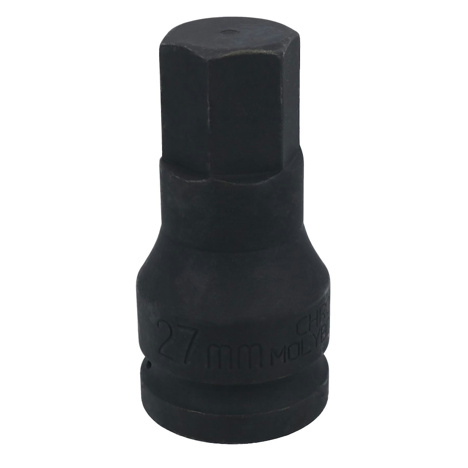image 1 of 27mm 3/4" Drive Extra Deep Impact Hex Allen Key Socket Impacted 88mm Long