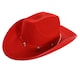 image 1 of Star Studded Cowboy Hat – Western Fancy Dress Accessory (Comes in Multiple Colours) Red | One Size