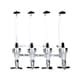 image 5 of Oypla 4 Bottle Wall Mounted Spirit Drink Dispenser Bar Shot Measurer Optics
