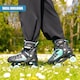 image 5 of The Magic Toy Shop Black And Blue Adjustable Quad Roller Skates Small UK 11 - 1