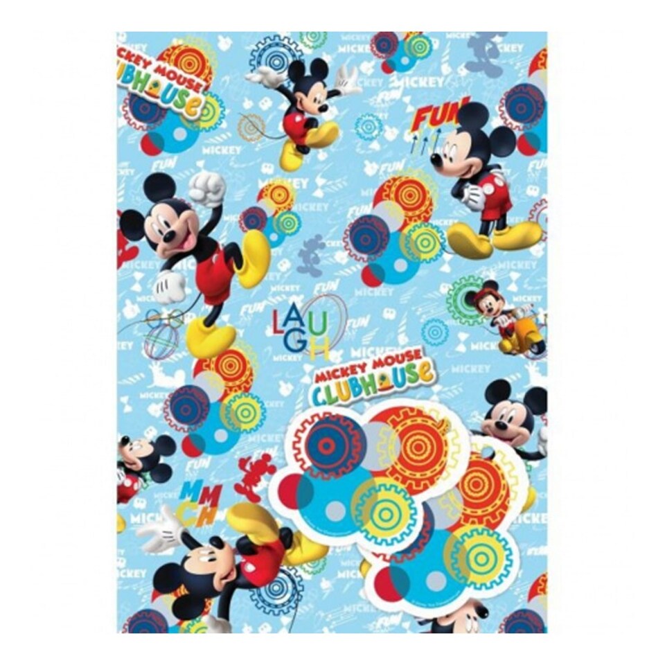 Mickey Mouse Clubhouse Gift Wrap - Multicoloured - One Size