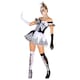 image 1 of Womens Black-White Skeleton Costume | White | white | L | 1