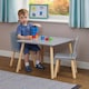 image 6 of Liberty House Toys Kids Grey and Pinewood Table and Chair set
