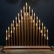 image 2 of 34cm Light up Rose Gold Christmas Candlebridge with 33 LEDs in Warm White
