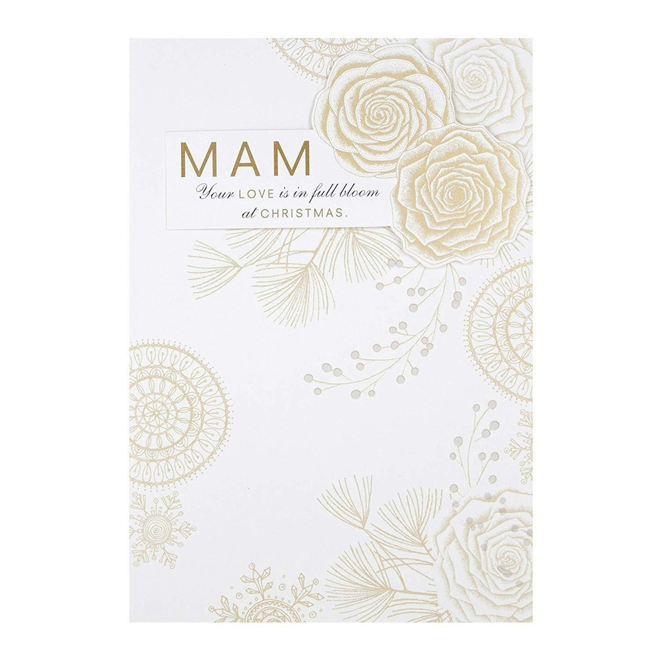 image 1 of Mam Christmas Card "Full Bloom"