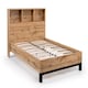 image 2 of Premium Oak Finish Bookcase Bed - King 5ft (150cm)
