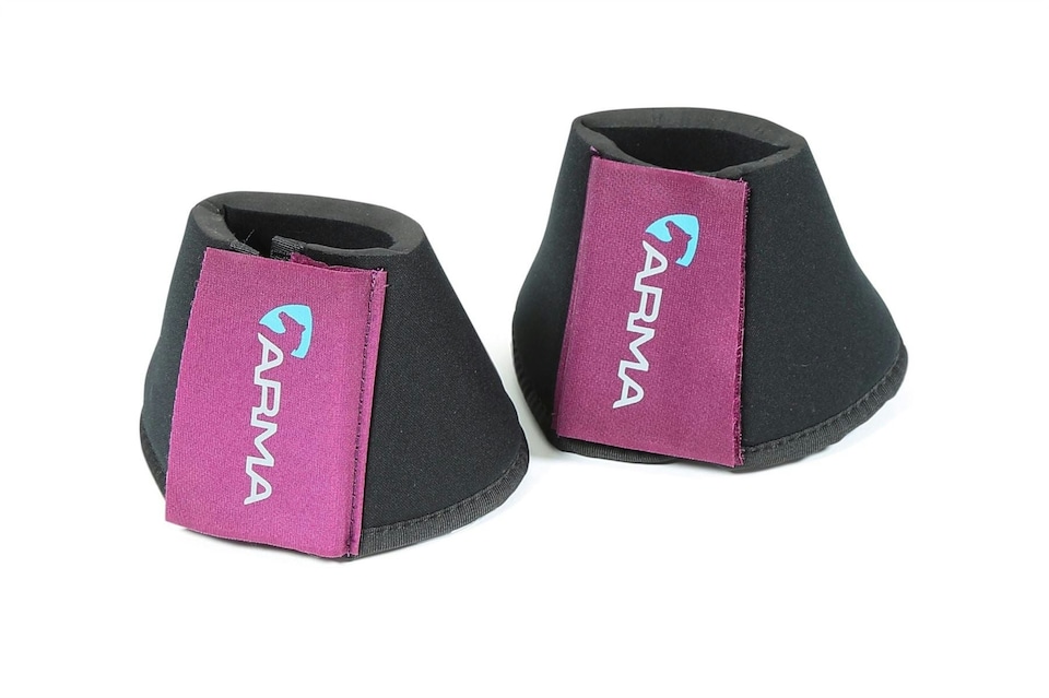 image 1 of Shires Arma Neoprene Over Reach Boots | Blue | Pony