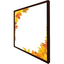 Yellow autumn border (Picture Frame) Brown | XS