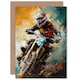 image 1 of Motocross Fan Motorcycle Dirt Bike Him Husband Dad Card