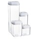 image 1 of Argon Tableware 14 Piece Flip Lock Plastic Food Storage Containers Set - White