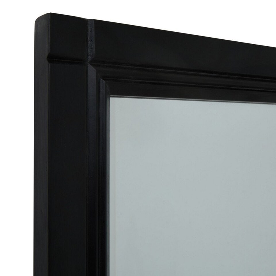 image 1 of XL Window Mirror - Wood - L4 x W112 x H170 cm - Black/Brown Brown