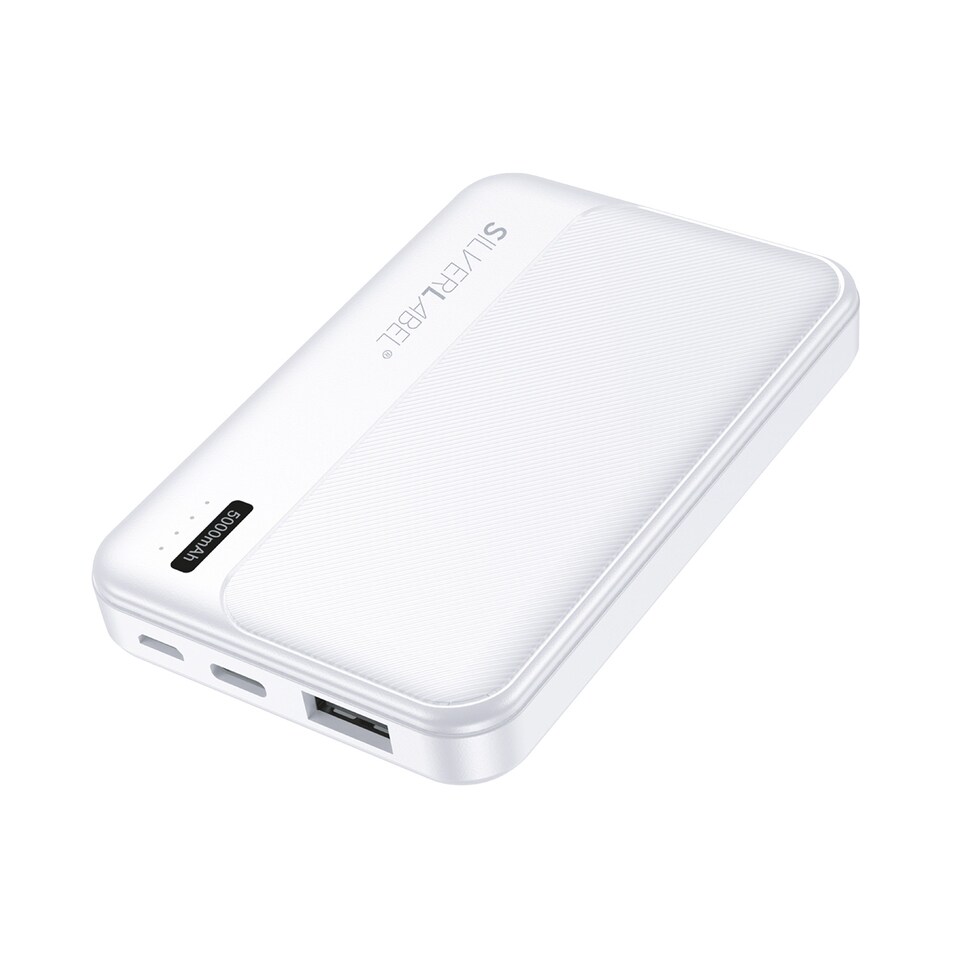 image 1 of SilverLabel 5000mAh Powerbank White