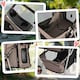 image 8 of PawHut Pet Stroller Pushchair Carrier for Cat Puppy with 3 Wheels Brown