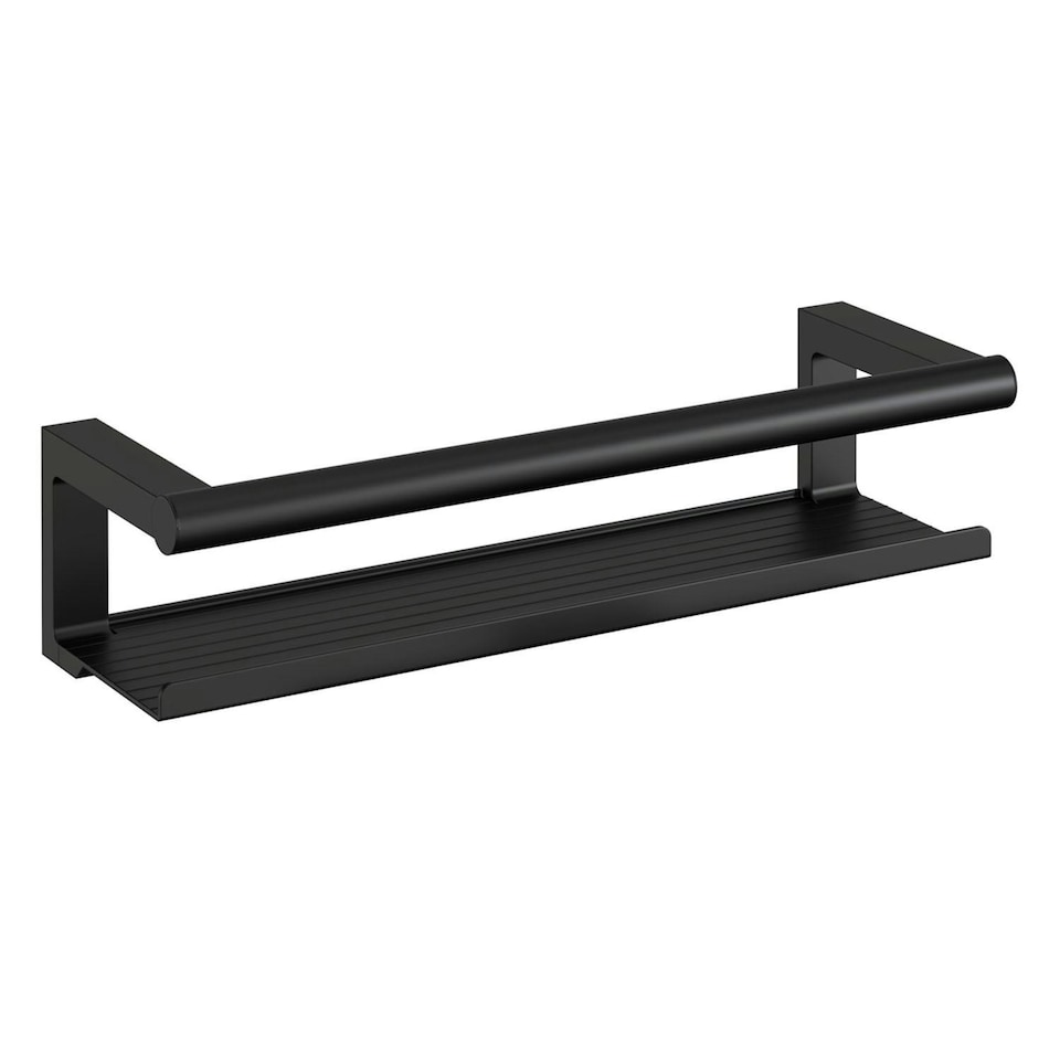 image 1 of Cosmic Soap Dish with Screws & Durable Metal for Bathroom, Matt Finish Black