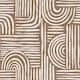 image 1 of Raffia Curves Wallpaper in Mocha | Cream | Mocha