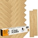 image 2 of NOVECRAFTO Self Adhesive Floor Planks | 36x5.98in (91.4x15.2cm) Each | Peel & Stick Vinyl Flooring | Honey Drift Timber Effect | Waterproof DIY Tiles Brown | 5 sqm