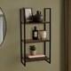 image 2 of OHS Wood Effect Wall Mounted Shelving Rack Display Unit