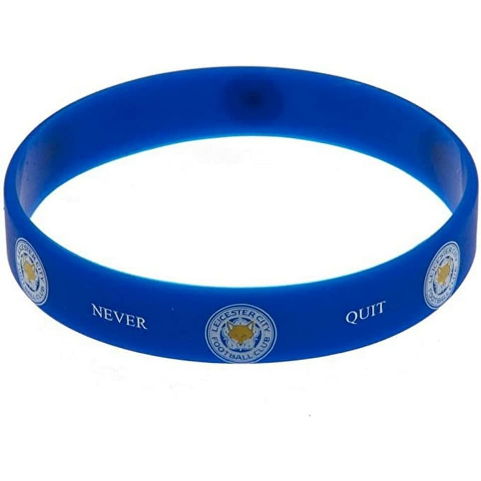 image 1 of Leicester City FC Silicone Wristband - Blue - One Size
