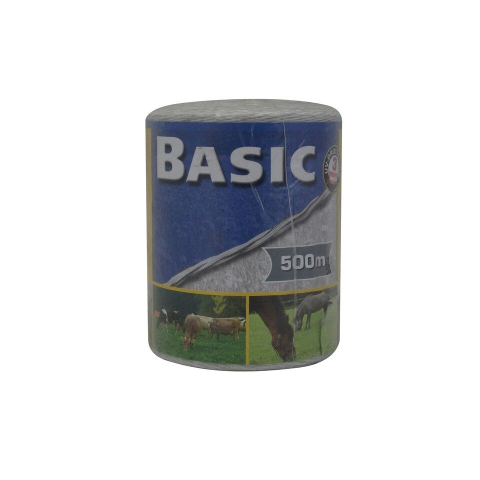 Basic Fencing Polywire - White - 500m