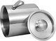 image 6 of Stainless Steel ICE Bucket, Double Walled Container with Lid and Tong.Mirror Poliched
