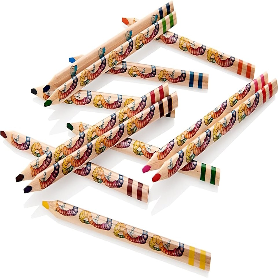 image 1 of Pack of 12 Jumbo Triangle Easy Grips Colour Pencils by World of Colour