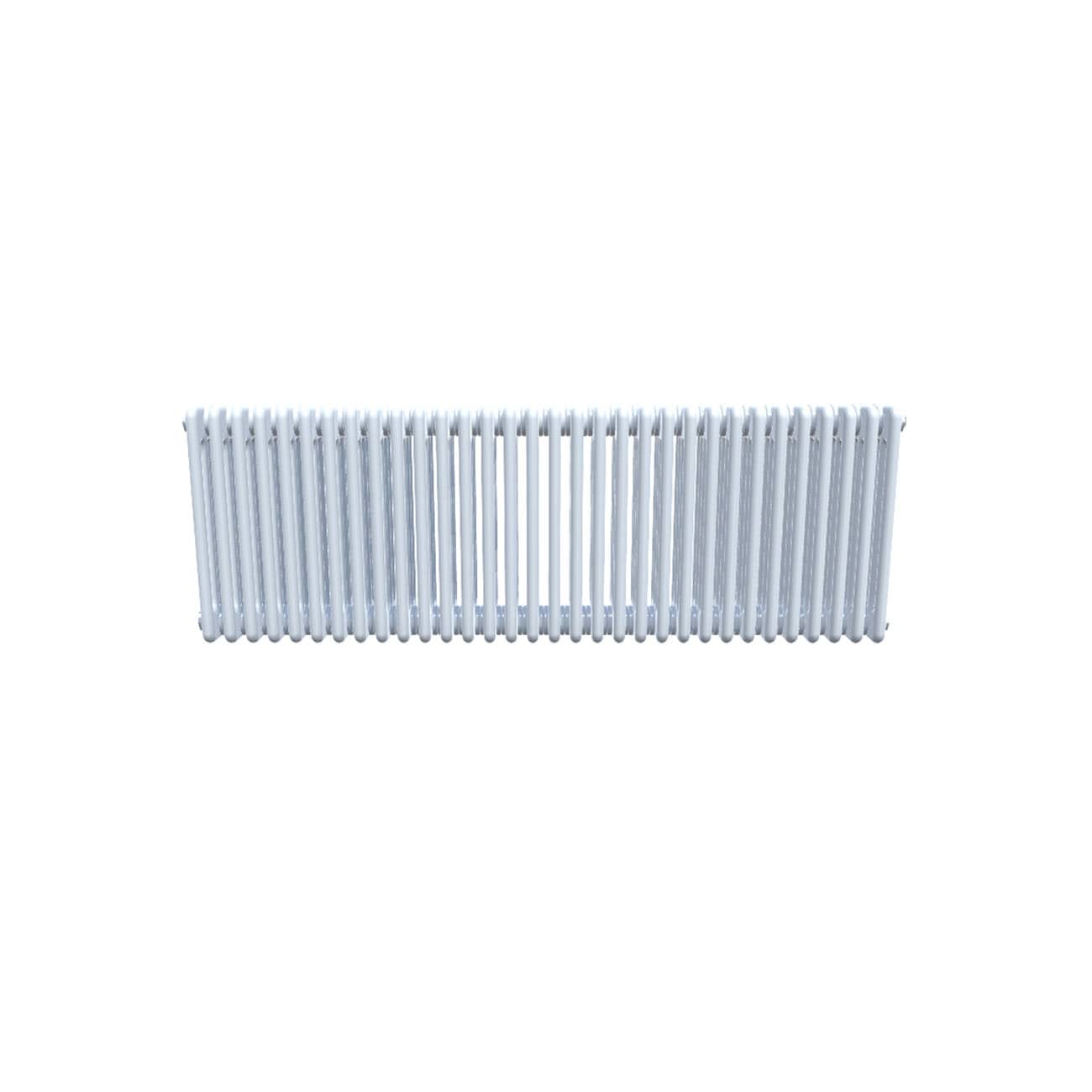 UK Radiators Bircham Quad Column Horizontal Cast-Iron Radiator White - (H) 502 x (W) 1466mm