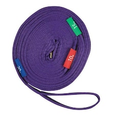 Kincade Two Tone Lunge Line With Circle Markers - Purple/Black - 11m