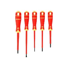 Bahco B220.005 Bahcofit Insulated Screwdriver Set, 5 Piece - Multi Colour - One Size