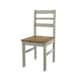 image 2 of Core Products Linea Pair of Grey Ladder Back Chairs H90.5cm x W40.5cm x D47cm Grey