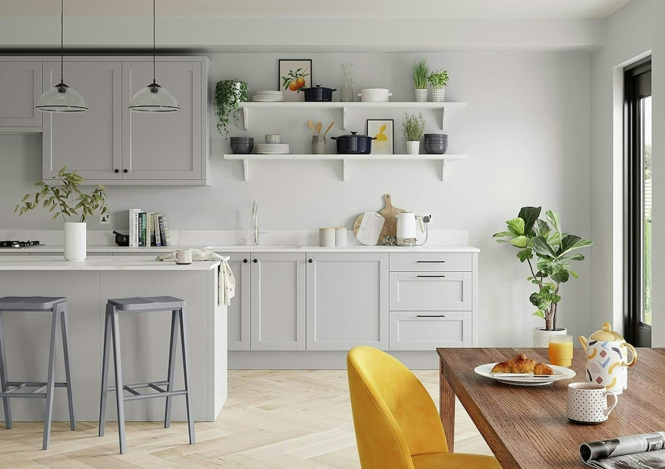 image 1 of Dulux Quick Dry Satinwood Paint - Polished Pebble 750ml