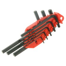 Stanley Hand Tools Hex Key Set, 8 Piece - Multi Colour - Set of 8 Metric (1.5-6mm)