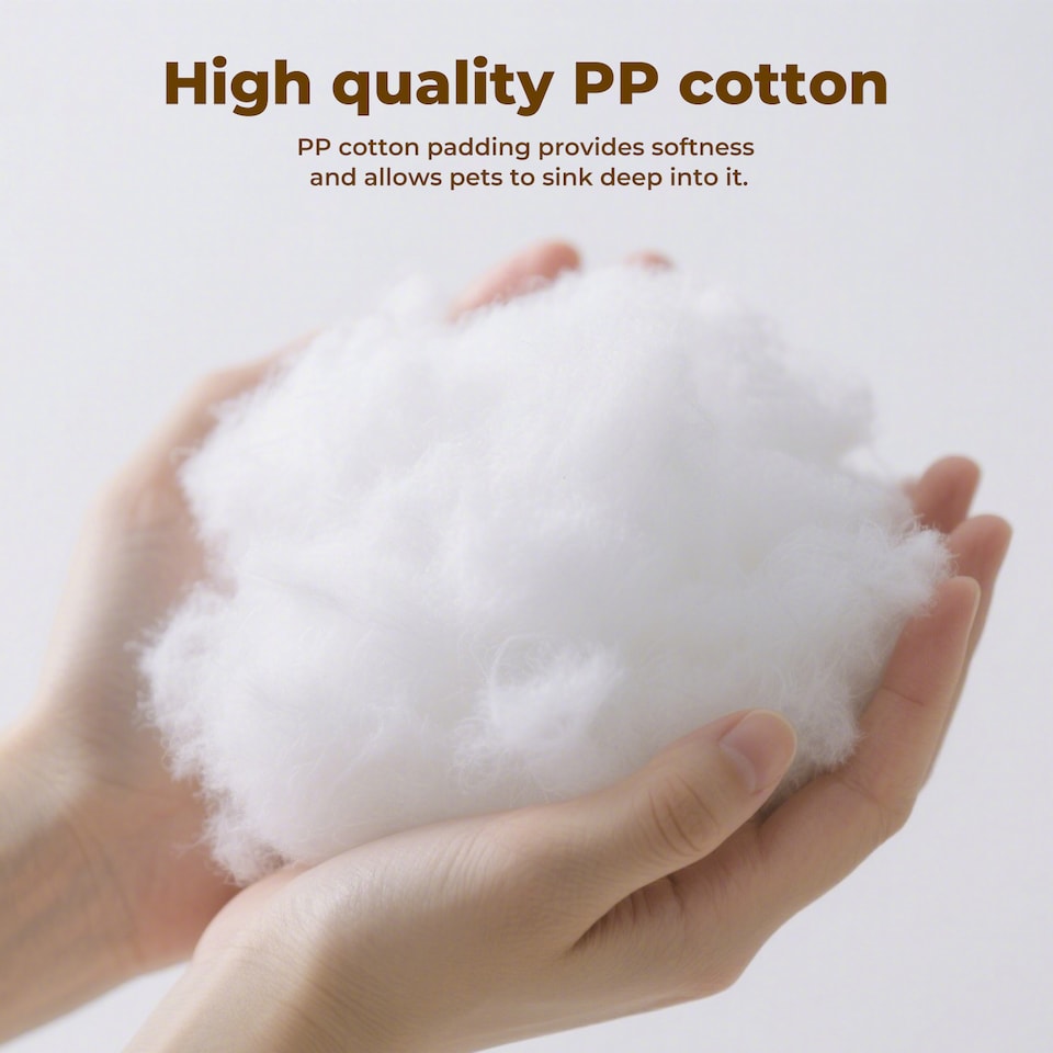 image 1 of Skylos Donut Dog Bed Soft Plush Calming Washable Large Pet Cat Mattress | Grey | 90 x 70cm | One Size